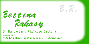 bettina rakosy business card